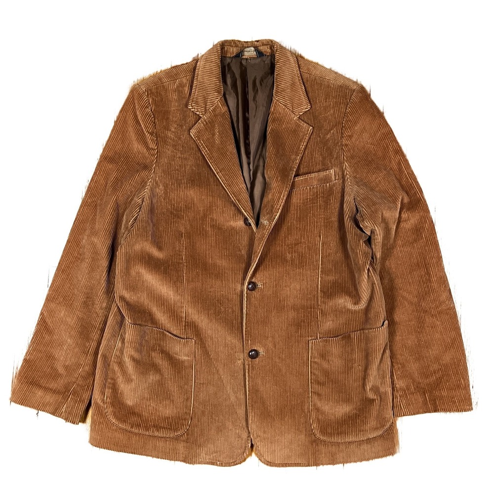 Abercrombie & Fitch Brown Corduroy Blazer Large Vintage Y2K Preppy